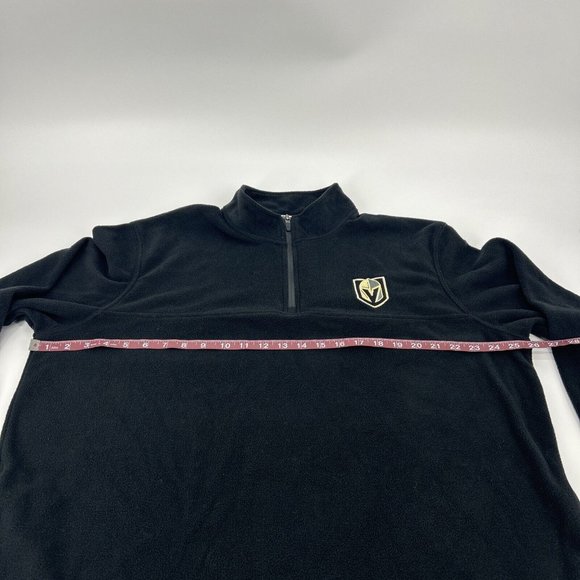 Champion Fleece Men's XL‎ Black NHL Las Vegas Golden Knights 1/4 Zip Pullover - Picture 8 of 9